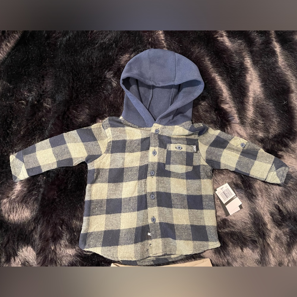 Brand New Baby Boys DKNY Hoodie and Pants, 2 Piece Set with tags